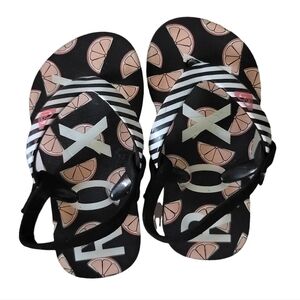 Roxy Toddler Size 6 Black Slingback Sandals